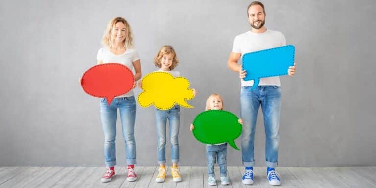 Children speech and language development at home